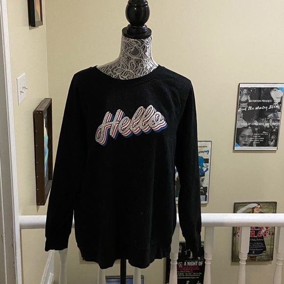Old Navy XL Sparkle Hello Sweater